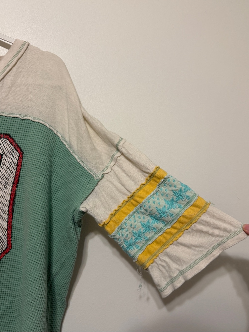 Free People We The Free Gameplan Tee Size Small Oversized T Shirt Jersey Top - Picture 5 of 8